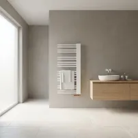 Calorifer de baie portprosop Rune Nemi 1200x502 mm alb lucios