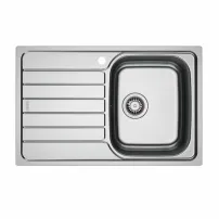 Chiuveta bucatarie inox Franke Spark 78x50 cm cu 1 cuva cu picurator stanga finisaj texturat