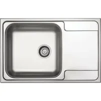 Chiuveta bucatarie inox satinat Deante Soul 79x50 cm cu 1 cuva si picurator