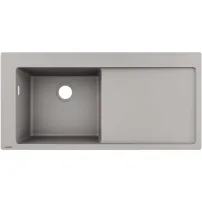 Chiuveta compozit gri Hansgrohe S51 SilicaTec 105x51 cm