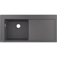 Chiuveta compozit gri inchis Hansgrohe S51 SilicaTec 105x51 cm