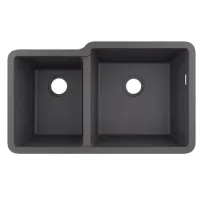 Chiuveta compozit gri inchis Hansgrohe S51 SilicaTec 82x48.5 cm