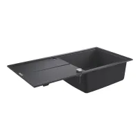 Chiuveta compozit Grohe K400 100x50.1 cm negru cu 1 cuva