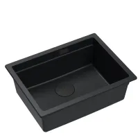 Chiuveta compozit sub blat Quadron Logan 100 negru 59.5x45.1 cm