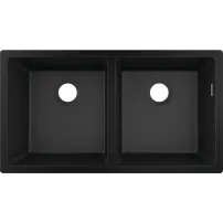 Chiuveta compozit Hansgrohe S51 SilicaTec negru grafit 82x45 cm