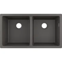 Chiuveta compozit Hansgrohe S51 SilicaTec gri piatra 82x45 cm