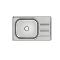 Chiuveta inox incastrata Quadron Pop Eddie 111 inox 66x42 cm
