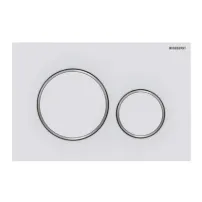 Clapeta de actionare Geberit Sigma20 alb mat / crom lucios EasyToClean