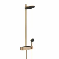 Coloana de dus cu baterie termostatata Hansgrohe Pulsify S 260 2 jeturi bronz periat
