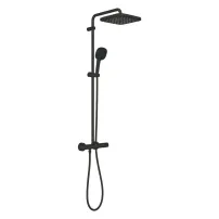Coloana de dus cu baterie termostatata negru mat Grohe Tempesta Cosmopolitan 250 Cube
