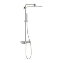Coloana de dus cu termostat Grohe Euphoria SmartControl 310 Cube Duo crom periat Supersteel