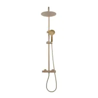 Coloana de dus cu termostat Rea Vincent palarie 1 functie auriu periat