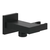 Cot de iesire dus Villeroy&Boch Universal patrat cu suport para negru mat