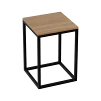 Dulap coloana mediu stativ Rune Snorri 35 cm finisaj negru-lemn