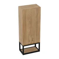 Dulap coloana mediu suspendat Rune Snorri 35 cm finisaj negru-lemn