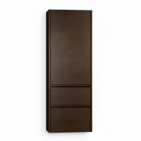 Dulap inalt suspendat KolpaSan Joy 1 usa si 2 sertare 45 cm finisaj dark oak