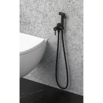 Dus igienic cu baterie Rubineta Ultra monocomanda finisaj negru mat