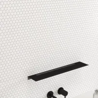 Etajera aluminiu Inter Ceramic negru mat 60x11.8 cm