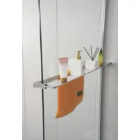 Etajera cu suport prosop Rune Syn cu prindere pe paravan de dus crom