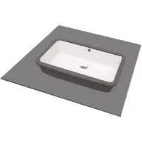 Lavoar ceramica Deante Temisto alb 30x50 cm