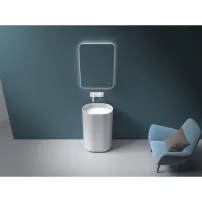 Lavoar freestanding din compozit Rune Frigg 55 cm