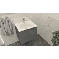 Lavoar incastrat Rune Asger dreptunghiular 61 cm alb lucios