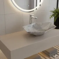Lavoar pe blat stil granit Rune Kari 63.5 cm