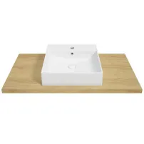 Lavoar pe blat alb Defra Elan 40 cm