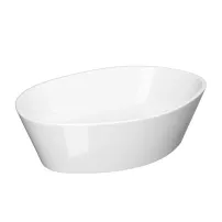 Lavoar pe blat Cersanit City oval alb lucios 50 cm