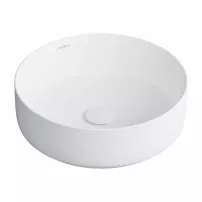 Lavoar pe blat Omnires Tulsa alb mat 36 cm