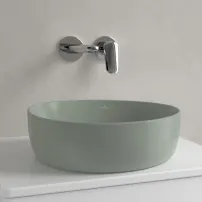 Lavoar pe blat Villeroy&Boch Antao TitanCeram Morning Green CeramicPlus 40x40 cm
