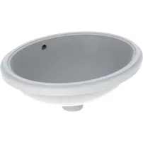 Lavoar sub blat Geberit Variform 48 cm fara orificiu baterie cu orificiu preaplin