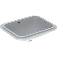 Lavoar sub blat Geberit Variform 53 cm fara orificiu baterie cu orificiu preaplin