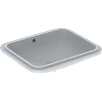 Lavoar sub blat Geberit Variform 58 cm fara orificiu baterie cu orificiu preaplin