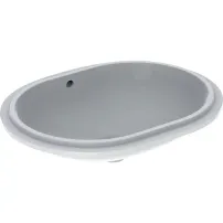 Lavoar sub blat Geberit Variform 61 cm fara orificiu baterie cu orificiu preaplin