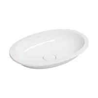 Lavoar sub blat Omnires Shell M+ compozit alb lucios 54x34 cm