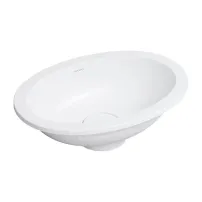 Lavoar sub blat Omnires Shell M+ finisaj alb mat 45 cm