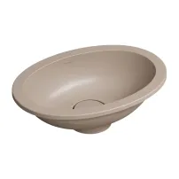 Lavoar sub blat Omnires Shell M+ finisaj dune bej mat 45 cm