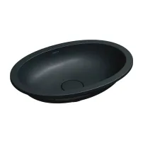 Lavoar sub blat Omnires Shell M+ finisaj negru lava mat 55 cm