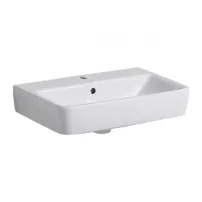 Lavoar suspendat Geberit Selnova Compact alb cu orificiu baterie