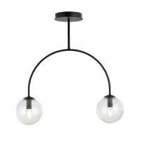 Lustra Emibig Archi 2 BL negru/transparent