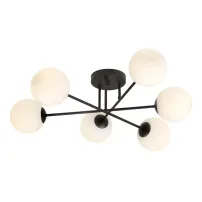 Lustra Emibig Roma 6 negru/alb