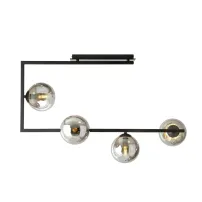 Lustra Emibig Soma 4 BL negru/grafit