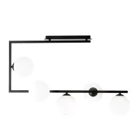 Lustra Emibig Soma 5 BL negru/alb