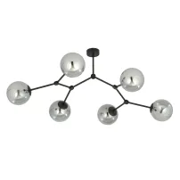 Lustra Emibig Space 6 negru/grafit