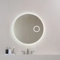 Oglinda cu iluminare si dezaburire Inter Ceramic rotunda 90 cm