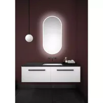 Oglinda ovala LED Dubiel Vitrum Senso Max 50x100 cm
