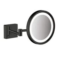 Oglinda Led pentru barbierit negru mat Hansgrohe AddStoris