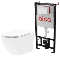 Pachet vas wc cu capac slim softclose si rezervor wc Alcadrain Sadromodul AM101/1120