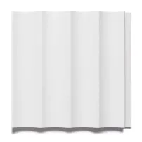 Panou riflaj Lamelio Onda finisaj alb 12.2x270 cm